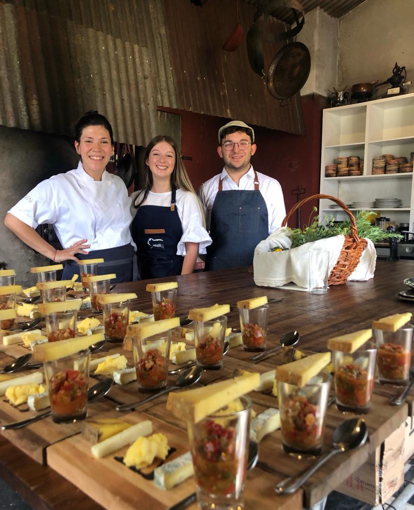 La Vigna’s kitchen team with the starter served