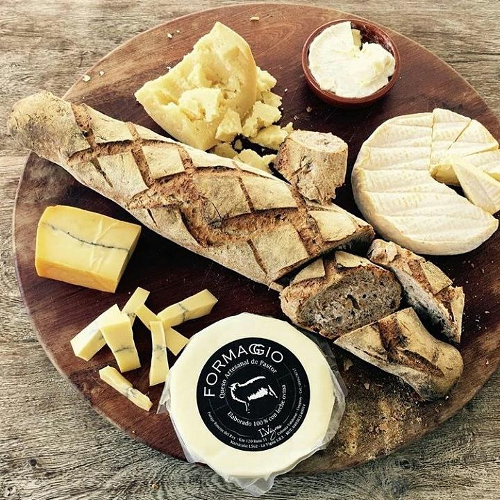 Cheese board and sourdough bread